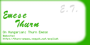 emese thurn business card
